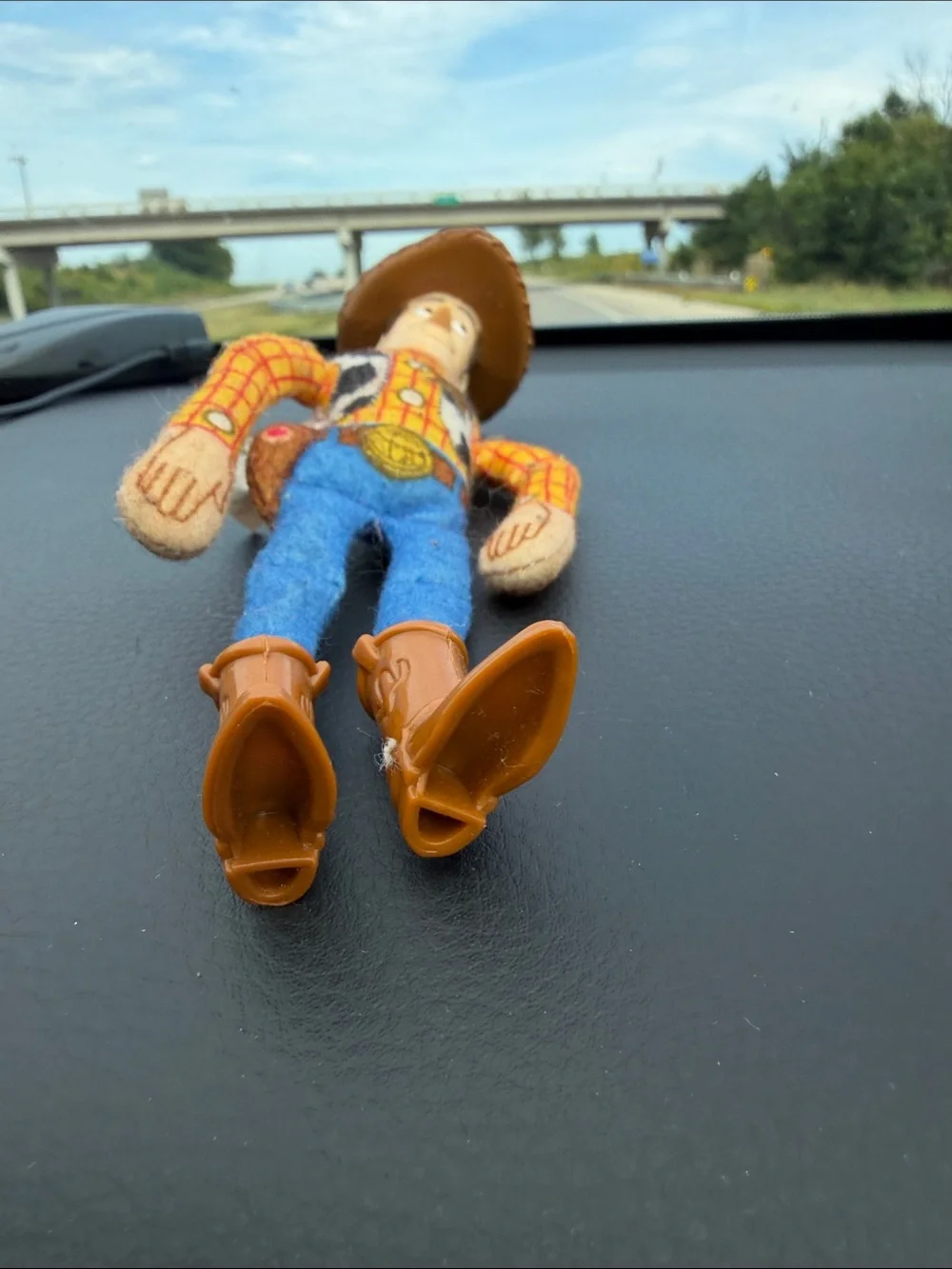 Collectible Toy Story Woody Burger King Figure 6.5 Inches 1995 has stain on leg